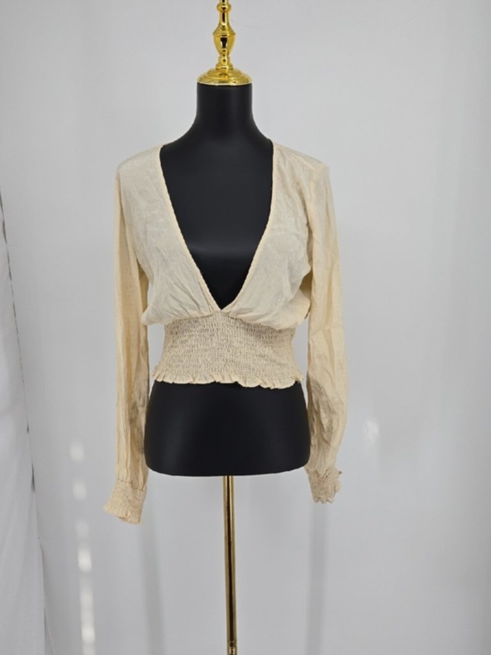 Urban Outfitters Smocked Crop Top Size L